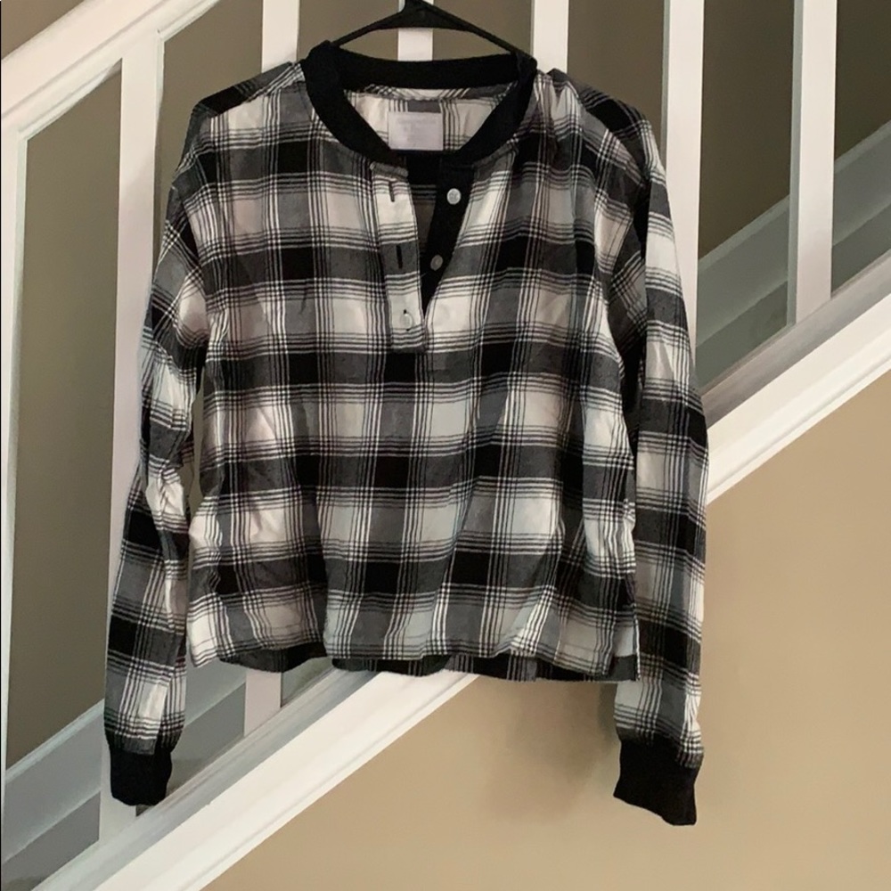 Plaid A&f pj set.. both top and bottom